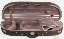 Lightweight 'clam' violin case